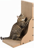 pidan Cat Scratcher Cardboard,L Shape Cat Scratchers for Indoor Cats Scratching Board,A-Grade Corrugated Base Paper,Safe Glue (L Type)