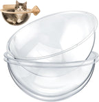 3 Pcs Acrylic Dome Cat Bubble, 12.6" Space Transparent Capsule Cover Clear Plastic Dome Bed Replacement for Cat Tree/Window Perch, DIY Nest Accessories for Hammock Tree Shelves Peek