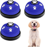 3 Pack Dog Doorbells, Pet Training Bells for Outside Potty Training and Communication, Bell for Dog Cat Puppy Interactive Toys (Dark Blue, 3 Pack)