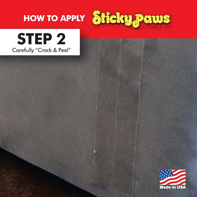 Sticky Paws Pioneer Pet Cat Training Aid - Deter Scratching - Sticky Sheets (Strips (2" x 12"))