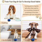 2 Pack Dog Door Bells, Dog Doorbell to go Outside Puppy Train Bell for Dogs to Ring to go Potty, Puppy Toilet Training Bell Jingle Bells for Door Knob (Dark Blue)