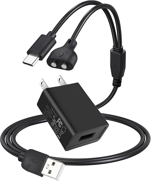 Fast Charger for Jugbow Training Collar-USB Power Adapter,Dog Shock Collar Charger Cord Replacement-3.3ft USB to USB-C and Magnetic Charging Cable
