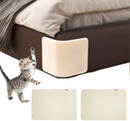 2PCS Cat Scratcher Mat Sofa Protector Natural Sisal Cat Scratching Mat Cat Scratch Couch Bed Corner Cover Heavy Duty Couch Guard Easy Installation Scratch Pad Grinding Claws(Beige Small)