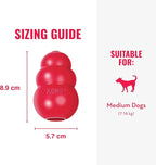 KONG Classic Stuffable Dog Toy - Fetch & Chew Toy for Dogs - Treat-Filling Capabilities & Erratic Bounce for Extended Play Time - Durable Natural Rubber Material - for Medium Dogs (Pack of 2)