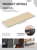 Couch Wall Corner Protector for Indoor Cats, Anti Scratch Furniture Protector from Cats Scratching, Trimmable Climbing Cat Scratcher Pad Mat for Cat Board/Door/Carpet(Khaki, 39.3x15.8In)