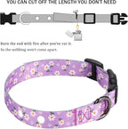 Rhea Rose 3/4 Inch Replacement Collar Strap Shock Collar with 2 Holes, Compatible with Nearly All Brands and Models of Underground Electric Dog Fences and Training Collars, Lavender Flowers