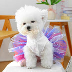 ANIAC 4th of July Girl Dog Dress with Stars Independence Puppy Clothes for Small Dog 1st Independent Day Cat Outfit Patriotic Pet Princess Tutu Skirt (Independence, X-Large)