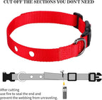 1 Inch Dog Shock Collar Replacement Strap with 2 Holes - Compatible with Most Brands of Ecollar Dog Fences and Training Collars, Red