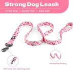 QQPETS Dog Harness Leash Set Adjustable Heavy Duty No Pull Halter Harnesses for Small Medium Large Breed Dogs Back Clip Anti-Twist Perfect for Walking (XS(12"-18" Chest Girth), Sakura Pink)