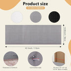 Carpet Protector for Pets Cat Carpet Protector for Doorway, Anti Scratch Under Door Cat Scratch Protector Mat, Plastic Rug Runner Easy to Cut Plastic Stopper (Light Grey, 3.6FT)