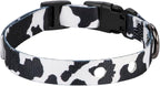Rhea Rose 3/4 Inch Replacement Collar Strap Shock Collar with 2 Holes, Compatible with Nearly All Brands and Models of Underground Electric Dog Fences and Training Collars, Cow Print Pattern