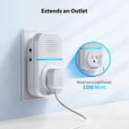 TECKNET Wireless Doorbell, Plug-through Door Bell, IP66 Waterproof Doorbells, 1300ft Cordless Rang Door Bell Ringer Wireless, 60 Ringtones & 5 Level Volume, 0-110 dB Doorbell Chime for Home/Classroom