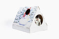 Christmas Snowman Cardboard Cat Scratcher House