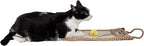Pet Life ® Eco-Natural Sisal and Jute Hanging Carpet Kitty Cat Scratcher Lounge with Toy