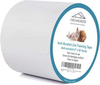 Chuangseed Anti Cat Scratch Tape, 4" x 30Yds, Transparent, Double Sided, Furniture Protector, Pet Safe, Easy Installation, One Year Warranty