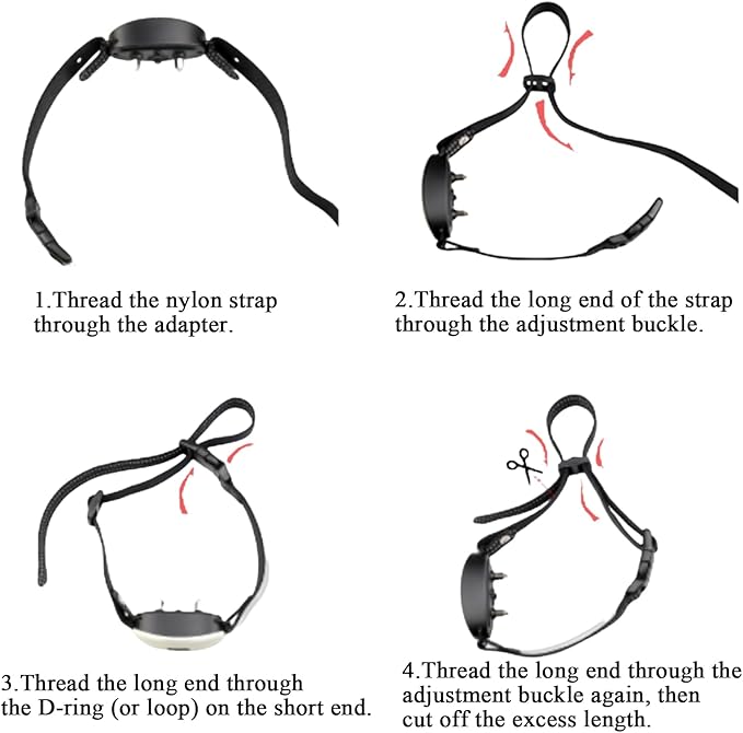 Dog Collar Replacement Strap,Replacement Collar for Training Shock Collar Reflective Adjustable Bark Collar Strap Compatible with Most Training Receivers ﻿