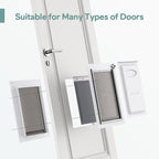 Baboni 3-Flaps Pet Door for Interior and Exterior Doors, Steel Frame and Telescoping Tunnel, Strong and Durable Dog Door (Pets Up to 40 Lb) -Medium