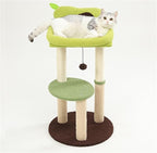 Cat Tree Activity Indoor Outdoor Post Avocado Cat Tree for Indoor Tower Cozy Top Perch Sisal Scratching Posts(45 * 83cm)