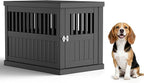 Indoor/Outdoor Dog House, Waterproof Durable Plastic with Locking Door, Ventilation and Raised Floor Design, Easy Assembly, Suitable for Small to Medium Dogs, Gray, 29.65”x 21.34” x 25.28”