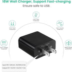 Shock Collar Charger Replacement for NVK and for UKE Dog Training Collar, with 18W Fast-Charging Power Adapter, 2.6 ft