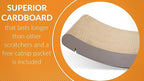 Wavy Window Cat Scratcher Cradle Refill, Durable Cardboard Kitty Sill Pad (Frame Not Included), Space-Saving，11"x 20"x 2"