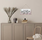 Please Do Not Disturb Wood Door Sign - Hanging Printed Wooden Plaque Decor for Home, Offices, Clinics, Law Firms, Hotels - During Therapy, Spa Treatment, Counseling Sessions - 12x6 in