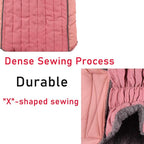 Fleece Dog Hoodie for Large Dogs Super Warm Doggie Jacket for Cold Winter Dog Coats,Pink XXL