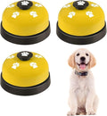 3 Pack Dog Doorbells, Pet Training Bells for Outside Potty Training and Communication, Bell for Dog Cat Puppy Interactive Toys (Yellow, 3 Pack)