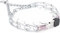 Herm Sprenger Chrome Plated Steel Dog Collar with Quick Release ClicLock Buckle and Biothane Insert Training Collar for Dogs Made in Germany (Pastel Purple, 23in x 3.2mm(Neck Size up to19-20in))