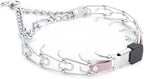 Herm Sprenger Chrome Plated Steel Dog Collar with Quick Release ClicLock Buckle and Biothane Insert Training Collar for Dogs Made in Germany (Pastel Purple, 23in x 3.2mm(Neck Size up to19-20in))
