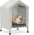 Elevated Dog House with Soft Cushion Insert - Comfortable Pet Home with Elevated Design, Sturdy Dog Shelter for Indoor/Outdoor Use,Perfect for Pets (Small)