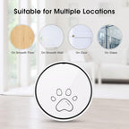 Comsmart Smart Wireless Dog Door Bell, Doggie Doorbell for Pet Potty Training Communication Go Outside Press Button with 38 Melodies 4 Volume Levels LED Flash (1 Receiver & 2 Transmitter), White