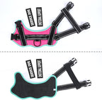 voopet Service Dog Harness, Emotional Support Pet Vest Harness, Reflective Breathable and Adjustable No-Pull ESA Dog Harness for Small Medium Large Dogs (with 4 PCS Removeable Tags)