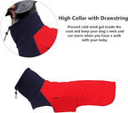 Dachshund Dog Coats Jacket fit for Dachshunds Corgi Weiner Reversible Winter Coat Padded Cotton Lining high Collar Dog Suit in Autumn Winter - Red - XS