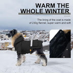 PINA Dog Coats for Small Dogs, Waterproof Dog Jacket, Dogs Winter Coat Jacket, Warm Cold Weather Coats, Windproof Reflective Hoodie with Pocket, Flannel Lining Snow Coat with Faux Fur Hood