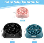 Slow Feeder Dog Bowls for Healthy Eating, Non-Slip and Anti-Choking Design, Reduces Bloating & Overeating for Medium Dogs and Cats, Easy to Clean
