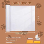 Transparent Anti Cat Scratch Furniture Protector, 2pcs 118 x 11.8in Flexible Couch Corner Protector from Cat Claws，Single-Sided Sticky Couch Protectors, Cats Scratch Deterreent Tape