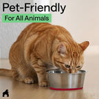 GORILLA GRIP Dog Bowls, Food Grade 304 Stainless Steel, Holds 6 Cups Each (48 fl oz) Food and Water Bowl for Feeding Dogs and Cats, Dishwasher Safe, Rust Resistant, BPA Free Rubber Base Set of 2 Red