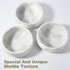 Marble Dog Bowl, 5lbs Non-Slip Cat and Dog Food Bowl Dish, Non-Tipping Weighted Puppy Pet Dish, Grey Stone Durable Food and Water Bowls, Easy to Clean, Holds 4 Cups