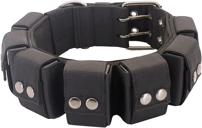 Tactical Weighted Dog Collar - Weights for Training & Exercise - Small, Medium, Large Dogs