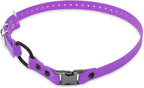 Educator 3/4-Inch Dog Training Collar Strap–ONLY Fits ME-300, ET-300/400, EZ-900, PE-900 & PG-300 Receivers – NOT Compatible with FE-580, ET-800 or UL-1200–Quick Snap Biothane Bungee Collar, Purple