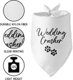 Wedding Crasher Dog Bandana Engagement Gifts for Couples Wedding Engagement Announcement Photo Prop Pet Scarf Accessories for Pet Dog Lovers Gifts