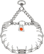 Herm Sprenger Ultra-Plus Prong Swivel Ring Stainless Steel Micro Training Dog Collar | Assembly Chain Training Collar for Smaller Dogs | Made in Germany - (1.5 mm, (Neck Size Upto 9.5"))