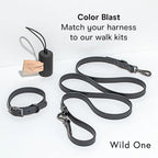 Wild One Dog Harness, The Original No-Pull, Pet Harness with 3 Leash Clips, Adjustable Soft Padded Vest, Comfortable, Stretchy, Size S, Black
