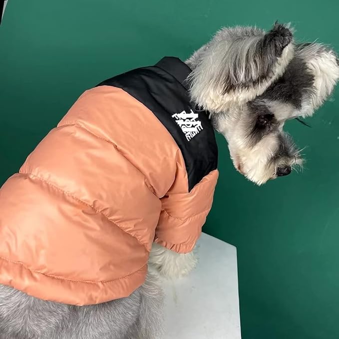 Dog Winter Coat Duck Down Jacket for Small Medium Dogs-Thicken Dog Coat Windbreaker Puppy Winter Clothes for Cold Weather Snowday (Pink, X-Large)