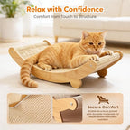 2026 New Cat Recliner Scraper Board, Large 2 in 1 Cat Recliner Scratch Board, Durable Cat Scratching Pad Cat Scratcher Bed Cardboard Cat Scratchers for Indoor Cats (E)