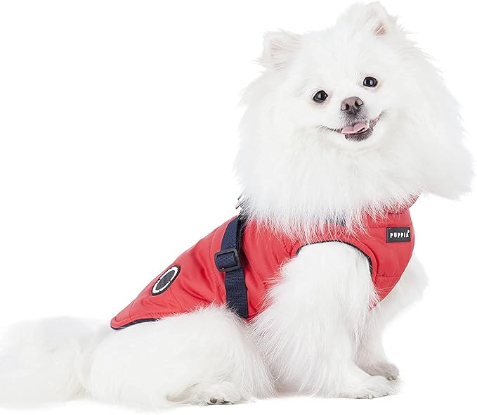 Puppia Authentic Mountaineer II Winter Vest, XX-Large, Red