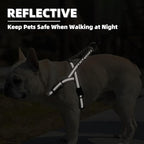 PUPTECK No Pull Dog Harness Medium Sized Dog, Adjustable Reflective Pet Vest Harness with Bungee Handle, Escape Proof No Choke Harness for Medium Dogs Walking Training, Beige L