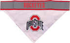 Pets First NCAA Ohio State Buckeyes TIE Bandana, Large/X-Large. Dog Football Reflective Bandana Scarf Bib for Pet, Cat, or Dog. The Ultimate Game-Day, Party Bandana