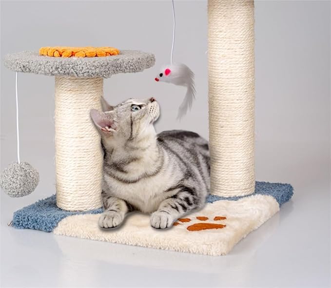 Cat Climbing Tower Large Cat Tree for Indoor Cats Tall Cat Tower with Sisal Scratching Posts and Pads Padded Plush Indoor Cats Tree(B)